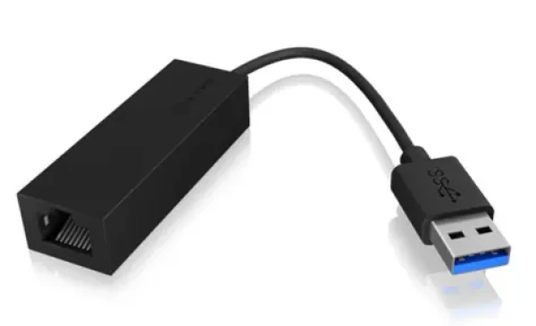 Icy box IB-AC501a Adaptér USB 3.0 - Ethernet čierna (IB-AC501a)