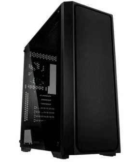 RAIJINTEK Ponos MS čierna / E-ATX / 1x USB 3.0 + 2x USB 2.0 / 1x 120mm / bez zdroja / priehľadná bočnica (0R20B00154)