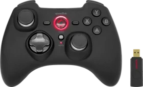 RAIT Gamepad - Wireless čierna / bezdrôtový gamepad / pre pc PS3 Switch / vibrácie / 2.4GHz (SL-650110-BK)