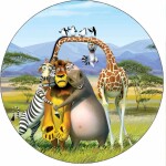 Jedlý papir Madagascar zvieratká v Afrike 19,5 cm - Pictu Hap - Pictu Hap