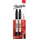 Sharpie Twin Tip Popisovač 2ks Čierny (1986454)