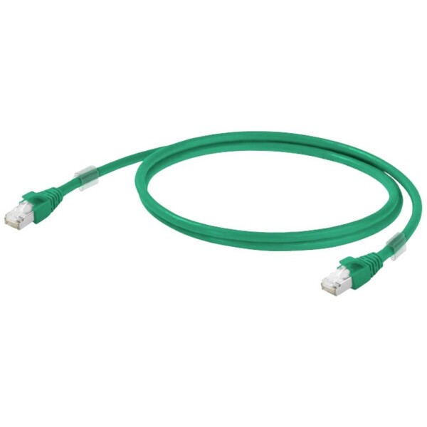 Weidmüller 1251590035 RJ45 sieťové káble, prepojovacie káble CAT 6A S/FTP 3.50 m zelená 1 ks; 1251590035