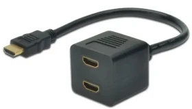 MicroConnect Y-splitter HDMI (M) - 2x HDMI (F) čierna (MONJK8)