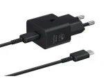 Samsung EP-T2510EBE + EP-DN980BBE / Cestovná nabíjačka USB-C 25W + dátový kábel / čierna / OOB Bulk (57983121786)