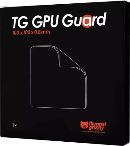 Thermal Grizzly TG GPU Guard čierna / Penové tesnenie GPU / 100 x 100 mm (TG-GG-100-100-08)