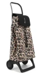 Rolser Jet Wild Joy leopardí vzor / Nákupná taška na kolieskach / 40 l / nosnosť 40 kg / výška 97,5 cm
