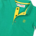 Tričko chlapčenské Polo s krátkym rukávom, Minoti, 1POLO 8, zelená - 74/80 | 9-12m