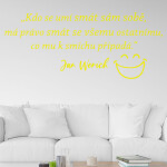 Veselá Stena Samolepka Slogan Jana Wericha Farba: fialová, Veľkosť: 100 x 42 cm