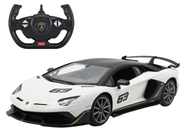 RASTAR RASTAR Auto na diaľkové ovládanie Lamborghini Aventador R / C 1:14 biele