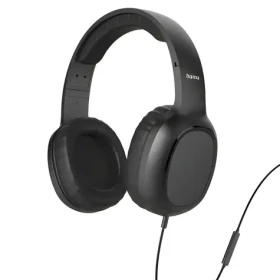 HAMA Fun II čierna / On-ear slúchadlá s mikrofónom / 3,5 mm jack / 1,2 m kábel (221784)