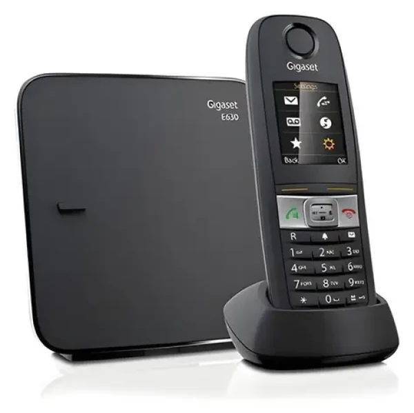 Gigaset E630 čierna / DECT bezdrôtový telefón / GAP / IP65 (S30852-H2503-C101)