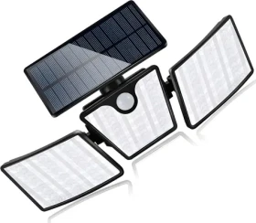 LTC solárne LED nástenné svietidlo so senzorom pohybu a súmraku / Vonkajšie svietidlo / 74 LED SMD / 20 W (LXLL147)