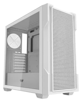 DarkFlash DS900 Mesh biela / ATX / bez ventilátorov / 2x USB-A / priehľadná bočnica / bez zdroja (DS900 Mesh_White)
