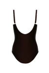 Dámske jednodielne plavky S8030CH3 Gold7 Black - Self 48C
