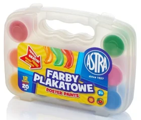 ASTRA Temperové farby 12 x 20 ml v plastovom kufríku / od 3 rokov (301117002)