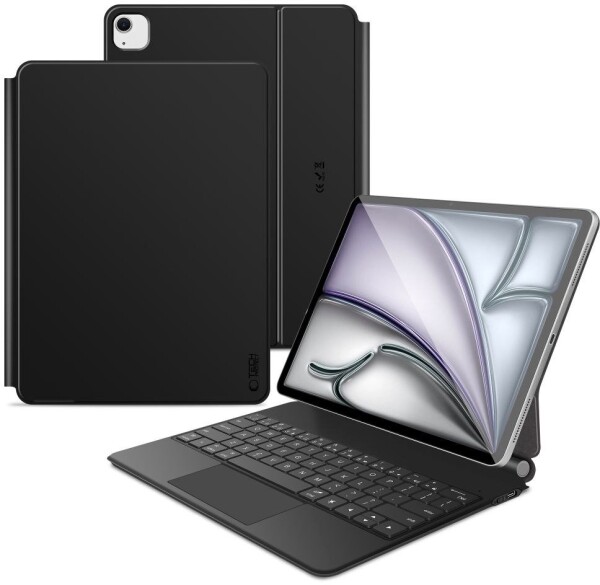 4kom.pl TECH-PROTECT SMARTCASE MAGNETIC + KEYBOARD IPAD PRO 12.9” 4 / 5 / 6 / 2020-2022 / AIR 13” 1 / 2 / 2024-2025 BLACK