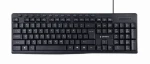 Gembird KB-UM-107 čierna / multimediálna drôtová klávesnica / USB-A / US layout (KB-UM-107)