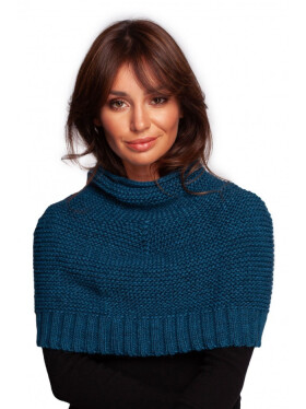 BK099 Pletená komínová šatka petrol blue -Moe UNI