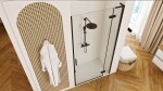 REA/S - Sprchové Dvere Hugo 90 Black KPL-45207
