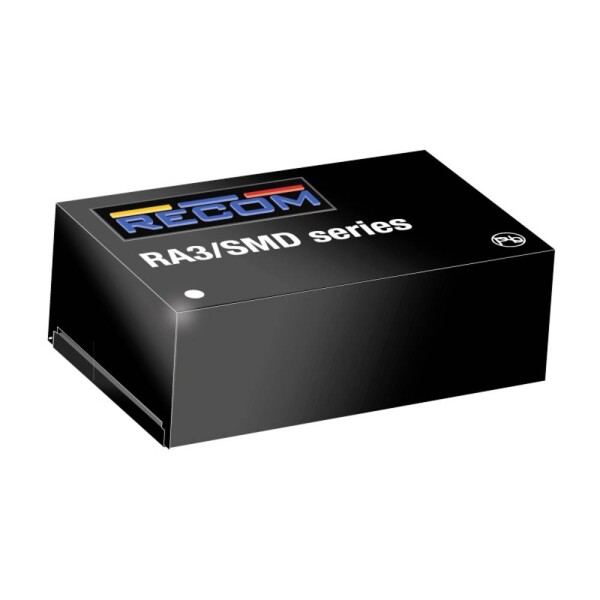 RECOM RA3-122005D/SMD DC / DC menič napätia 12 V -5 V, 20 V -0.3 A 3 W Počet výstupov: 2 x; RA3-122005D/SMD