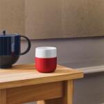 Royal Copenhagen Porcelánový hrnček Fluted Contrast Crimson 350 ml