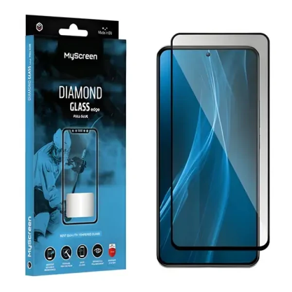 MyScreen Diamond Glass Edge FG Vivo Y17s čierna / Tvrdené ochranné sklo / Full Glue / 9H (MD8060TG DEFG BLACK)