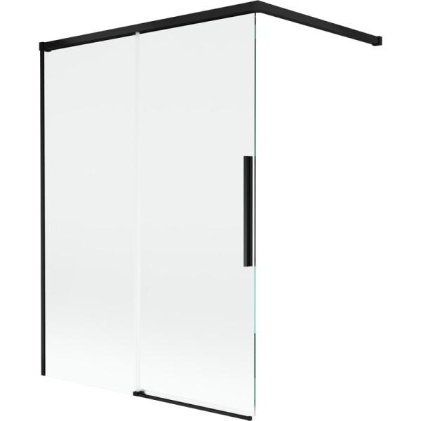 MEXEN/S - Rox vaňová zástena 2-krídlová posuvná 120 x 150, transparent, čierna 8C9-120-003-70-00