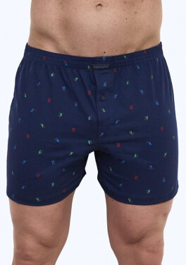 Pánske šortky Cornette Comfort 002/314 L Tm. modrá
