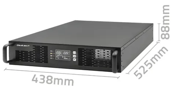 UPS do čajky On-line 1000VA/1000W LCD / Záložný zdroj UPS / Rack / PF 1.0 (52285)