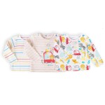 Tričko dojčenské s dlhým rukávom 3pack, Minoti, Car 8, biela - 50 | NB