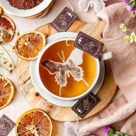 TEA HERITAGE Zelený čaj s mandlemi Butterfly – 5 ks
