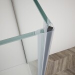 GELCO TRINITY BLACK štvrťkruhový kút 900x900 ľavý, číre sklo, GT6590CL-B GT6590CL-B