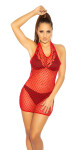 Sexy Gogo-Net-Minidress red Einheitsgroesse