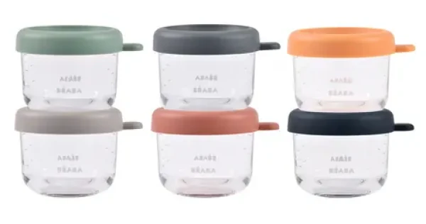 Beaba Tégliky na jedlo sklenené 6x 150 ml Sunrise (914015BB)