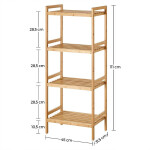 Regál Almonte (bambus, 45x111x31,5 cm)