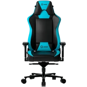 LORGAR Base 311 čierno-modrá / Herná stolička / nastaviteľná / syntetická koža / pojazdové kolieska / nosnosť 150 kg (LRG-CHR311BBL)