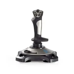 Nedis joystick Čierny / USB / 12 tlačidiel / kompatibilný so zariadeniami USB / kábel 1.5m (GJSK200BK)