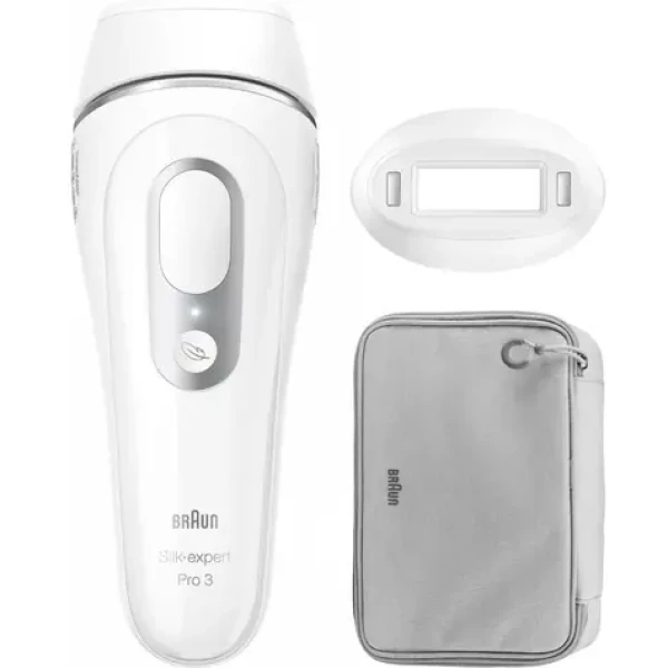 Braun Silk-expert Pro 3 PL3020 biela-strieborná / IPL epilátor / 300 000 zábleskov / 2 hlavice (100002136805)