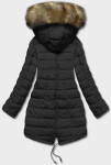 Dámska obojstranná zimná bunda Khaki-black (2M-21508) odstíny černé XXL (44)