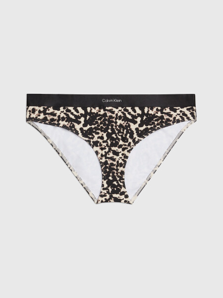 Dámske plavkové nohavičky KW0KW02490 0GM Leopard - Calvin Klein L