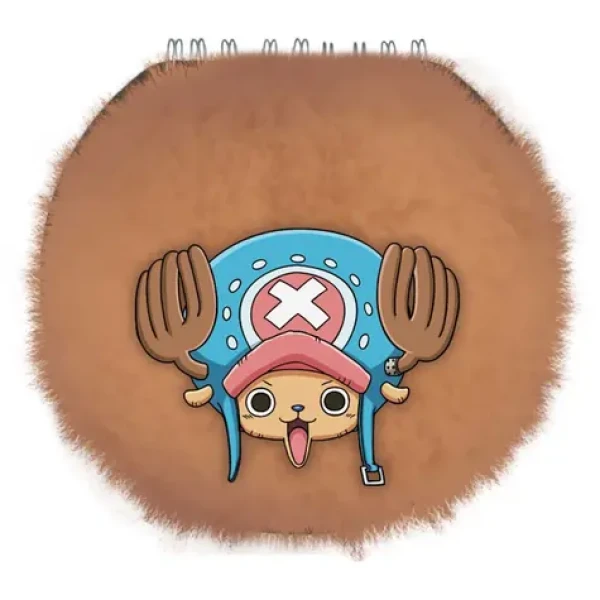PYRAMÍD Plyšový okrúhly blok Chopper / One Piece / Svetlo modrá, ružová (SR2510254EPM)
