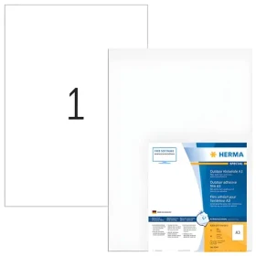 Herma Outdoor etiketa A3 biela / Etiketa / vodeodolné / matné / 297x420mm / 40 ks (9544)