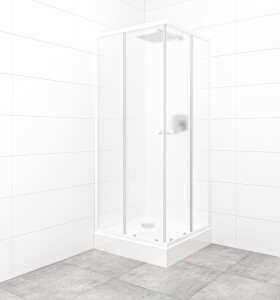 SAT - Set sprchovacieho kúta a vaničky, štvorec 80x80 cm Multi Basic SIKOBKMUQ80CH0 SIKOBKMUQ80CH0