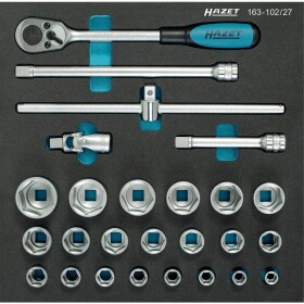 Hazet súprava nástrčných kľúčov metrický 1/2 (12.5 mm) 26-dielna 163-102/27; 163-102/27