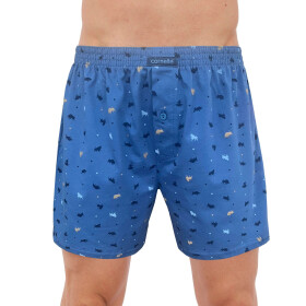 Pánske šortky 002/302 Comfort - CORNETTE světle modrá XXL