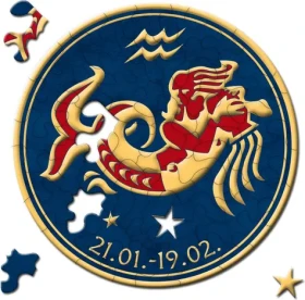 CURIOSI Okrúhle puzzle Zverokruh: Vodnár