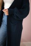 Dlhý svetrík Tmavý denim UNI