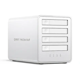 Orico 8848RC3 Dokovacia stanica biela / pre 4 disky HDD/SSD/M.2 SATA/mSATA / 32TB / 10 GB/s / USB-C - USB-A/USB-C kábel