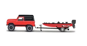 Maisto - Design Tow Go, 1966 Ford Bronco Trailer with Bass Boat, 1:64