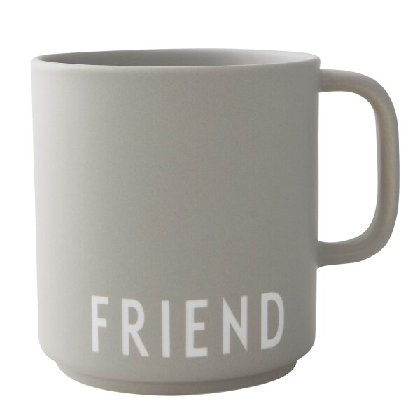 DESIGN LETTERS Porcelánový hrnček Grey Friend 300 ml